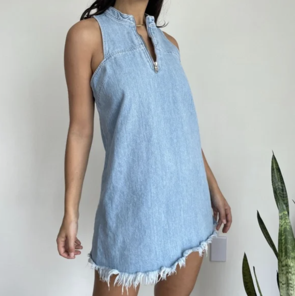 Frayed Mini Dresses